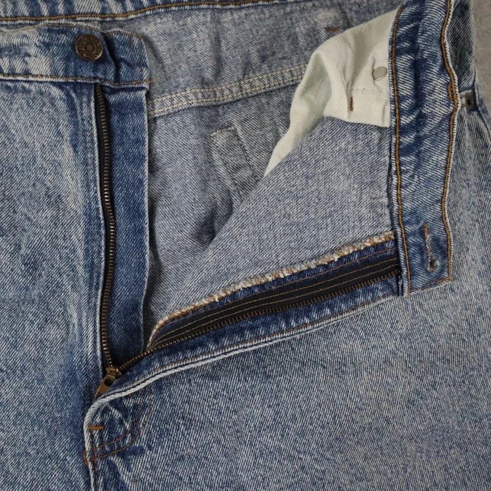 Vtg Levi's 540 Jeans Mens 42x32 Relaxed Fit 5-Pocket Stone Wash‎ Denim Blue USA